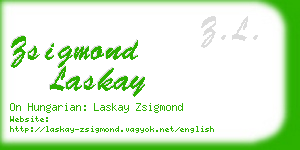 zsigmond laskay business card